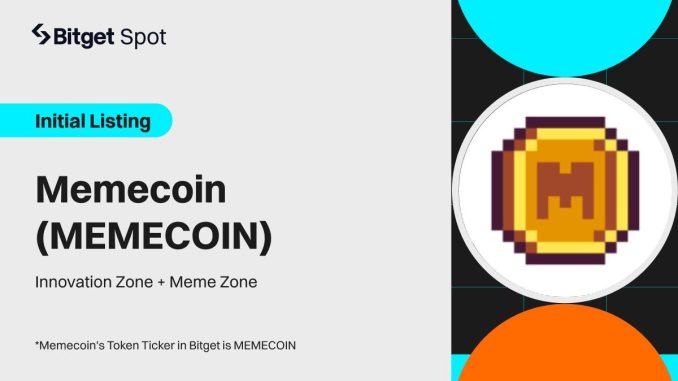 Bitget announces initial listing of Memecoin (MEMECOIN) in the Innovation Zone and Meme Zone