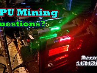 GPU Mining Questions 11/01/20 | Twitch Recap