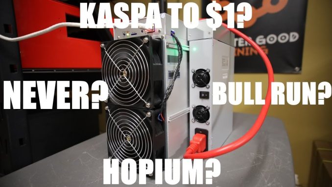 I should in theory BREAK EVEN in 18 days on this $9000 Kaspa Miner...