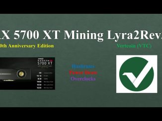 RX 5700 XT - Mining Lyra2Rev3
