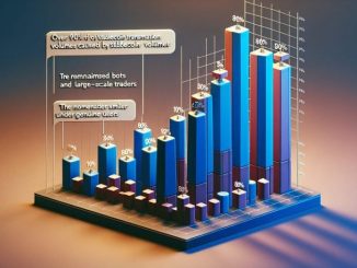 Bar graph showing over 90 percent of stablecoin transaction volumes are from bots and large-scale traders, not genuine users