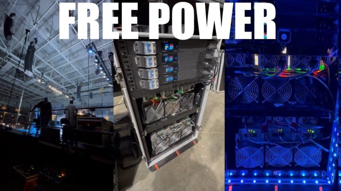 Sound guy at Concert Mining BITCOIN! Rig Pics October 2024