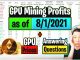 GPU Mining Profits as of 8/1/21 | GPU Prices | Answering Questions